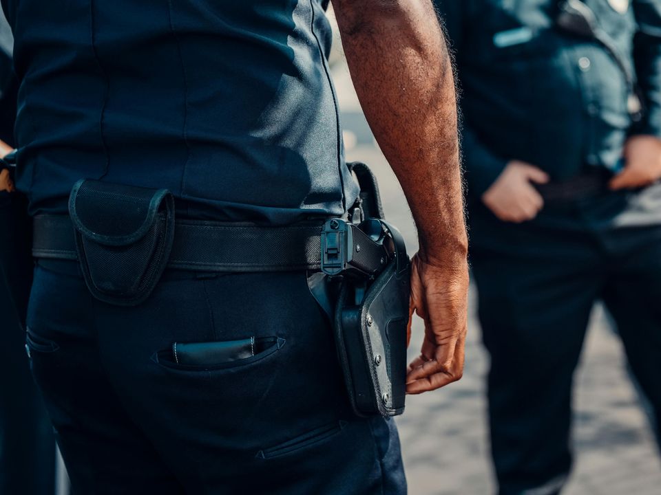 Agente de ALCORPS brindando seguridad en Lima